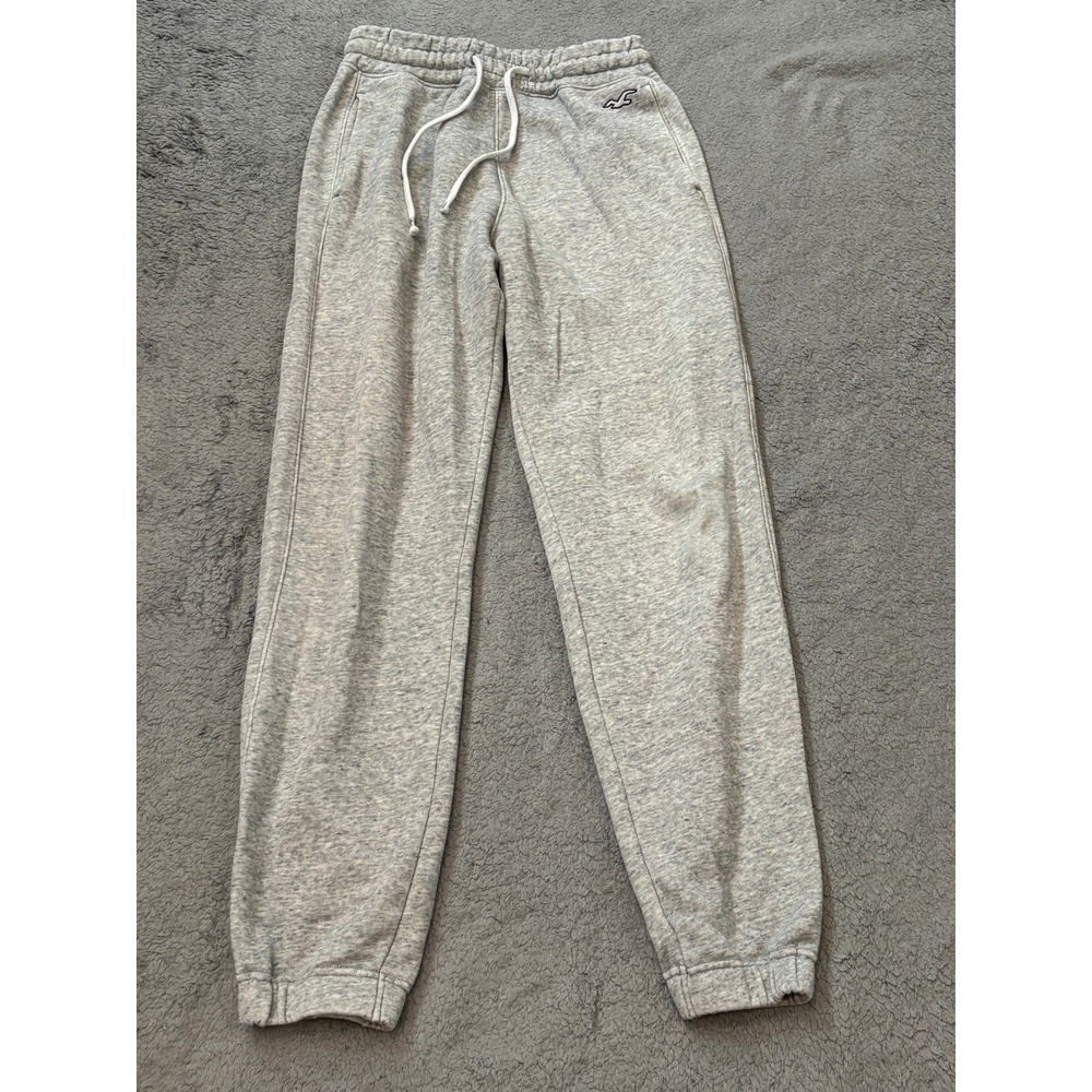 Hollister Must-Have Collection Gray Jogger Sweatpants XXS Seagull Logo Joggers